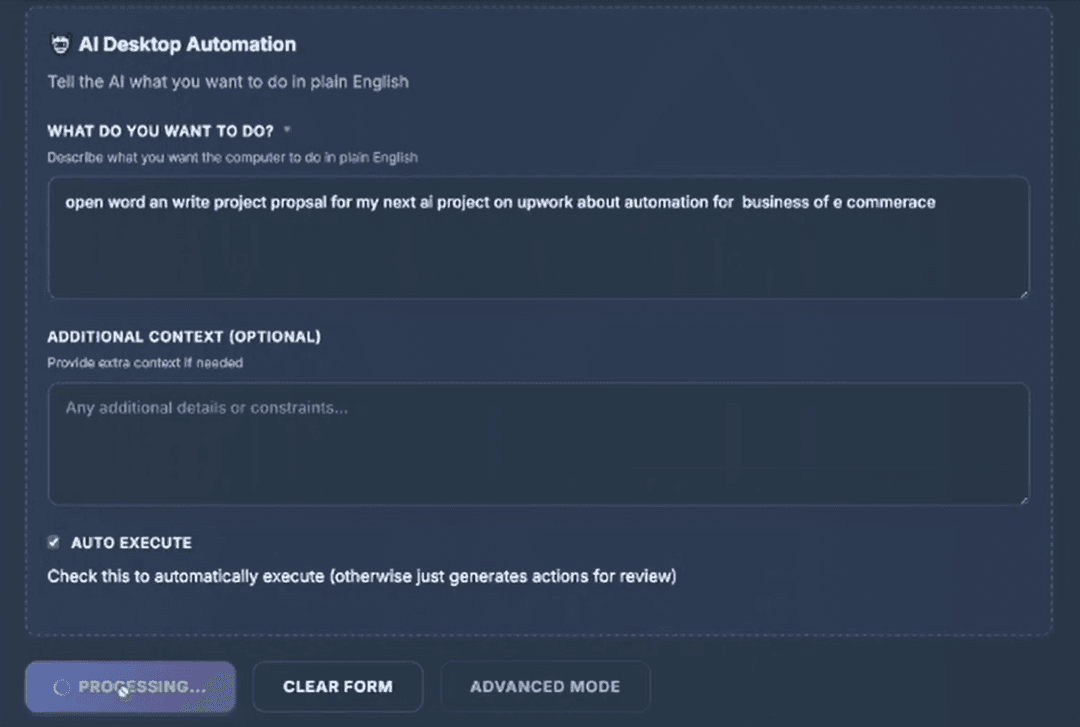 Enterprise AI Desktop Agent for Sales Operations