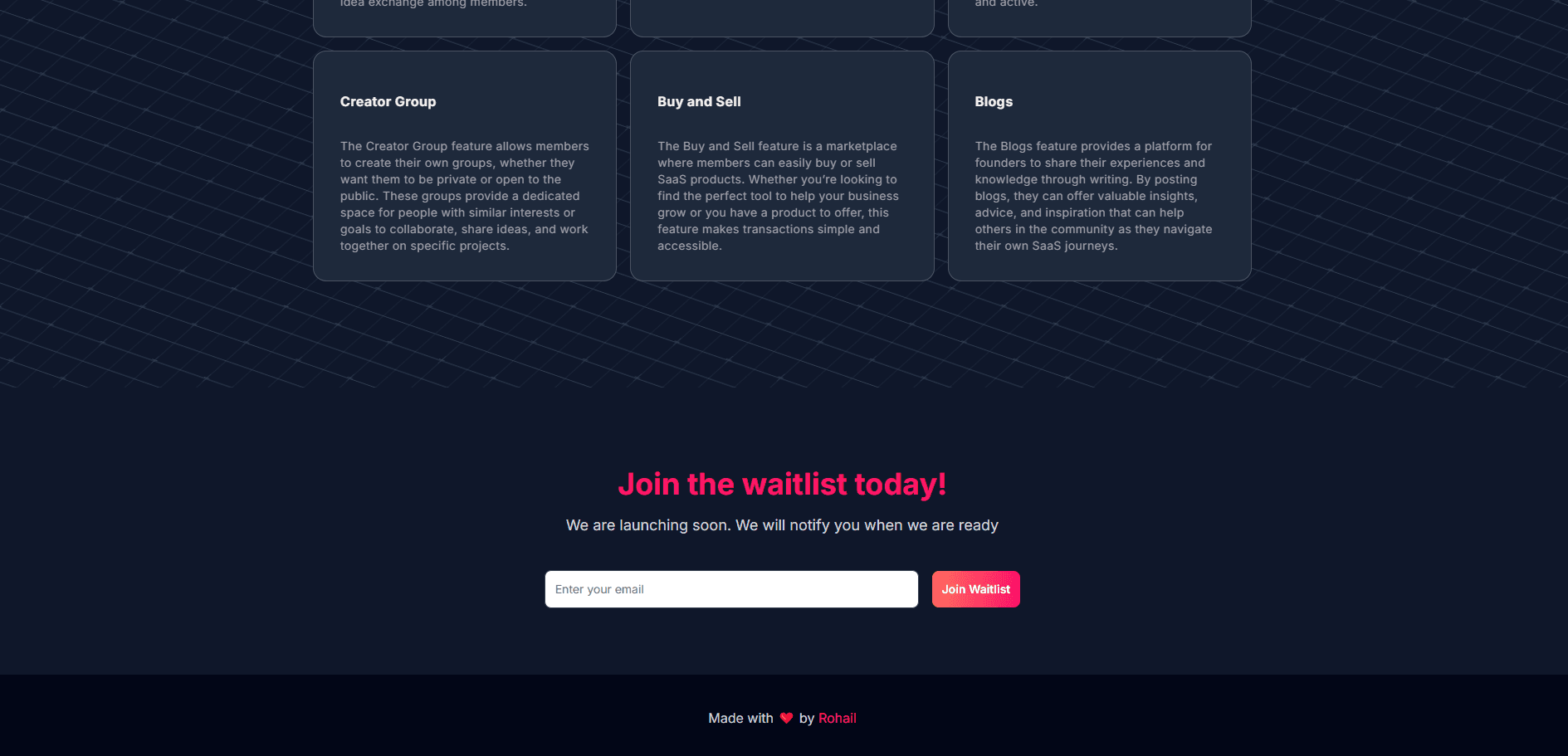 EaseX - SaaS Builder & Startup Community Platform screenshot 3