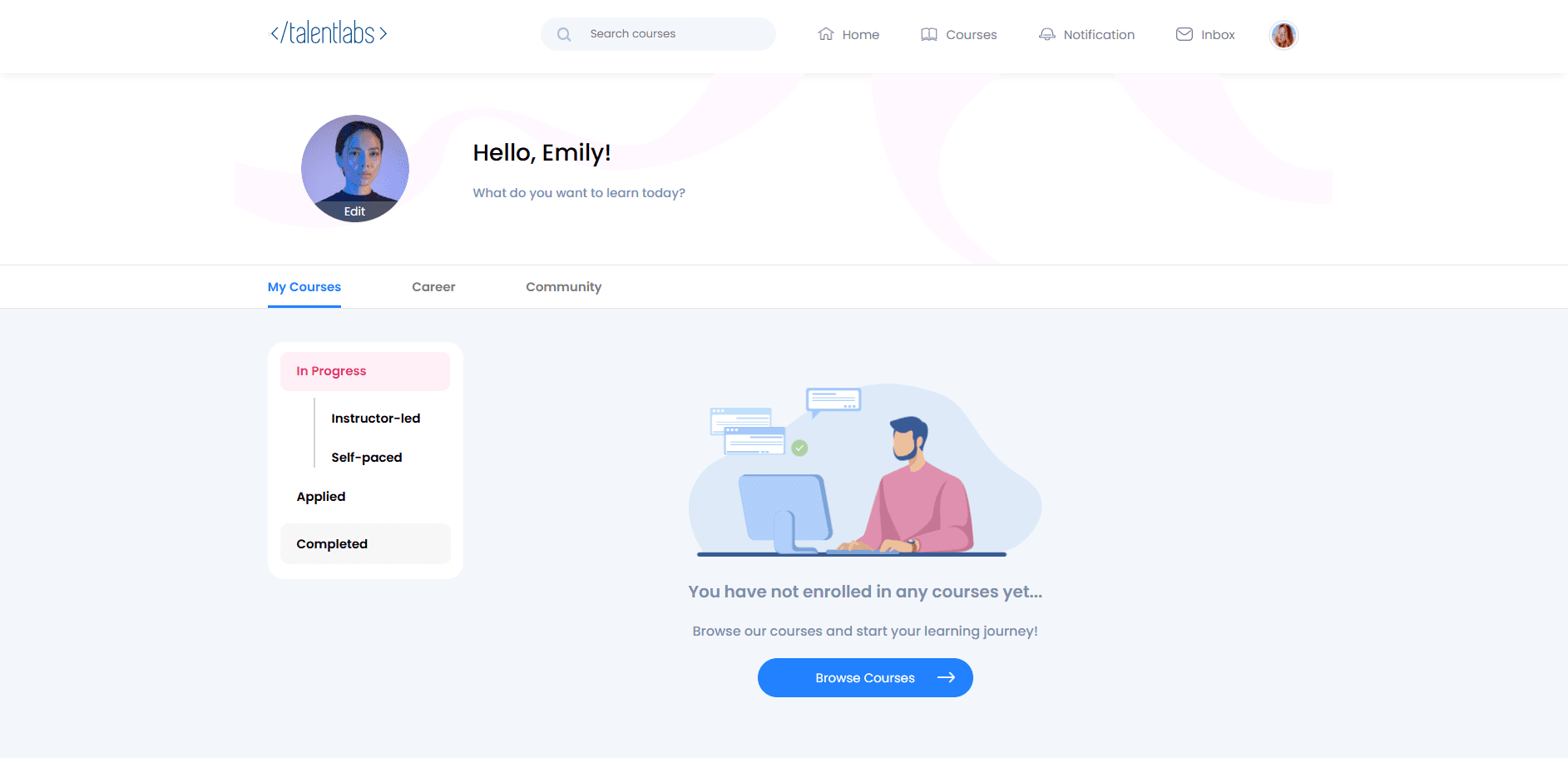 TalentLab - Online Learning Management System screenshot 1