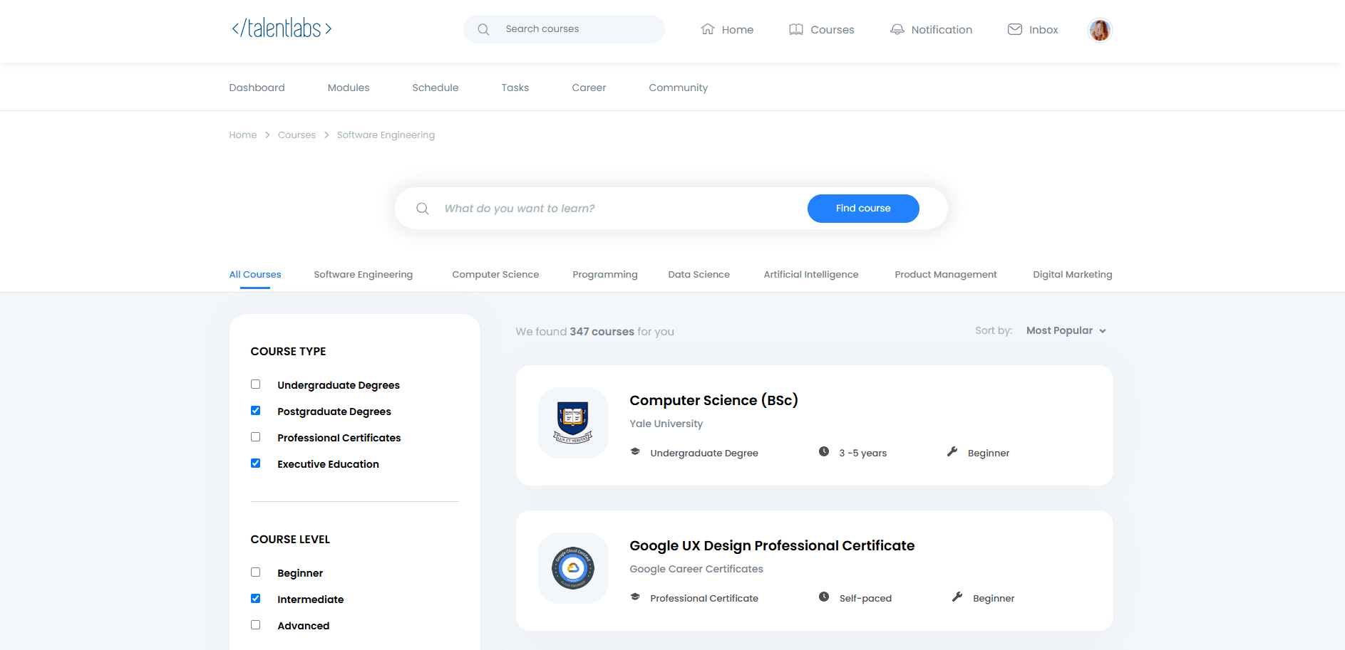 TalentLab - Online Learning Management System screenshot 2