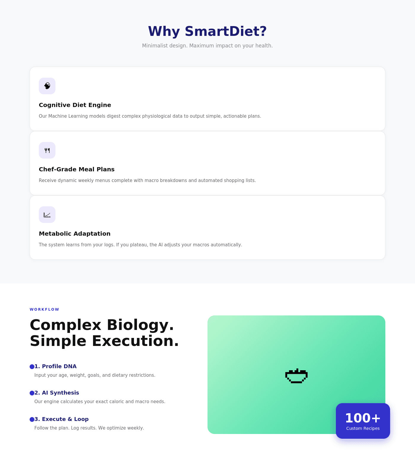 SmartDiet.AI - Adaptive AI Nutrition Platform screenshot 2