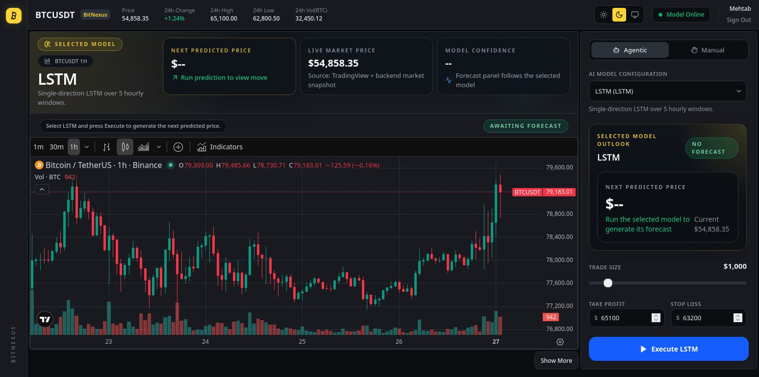 BitNexus - AI Bitcoin Price Prediction Platform screenshot 2