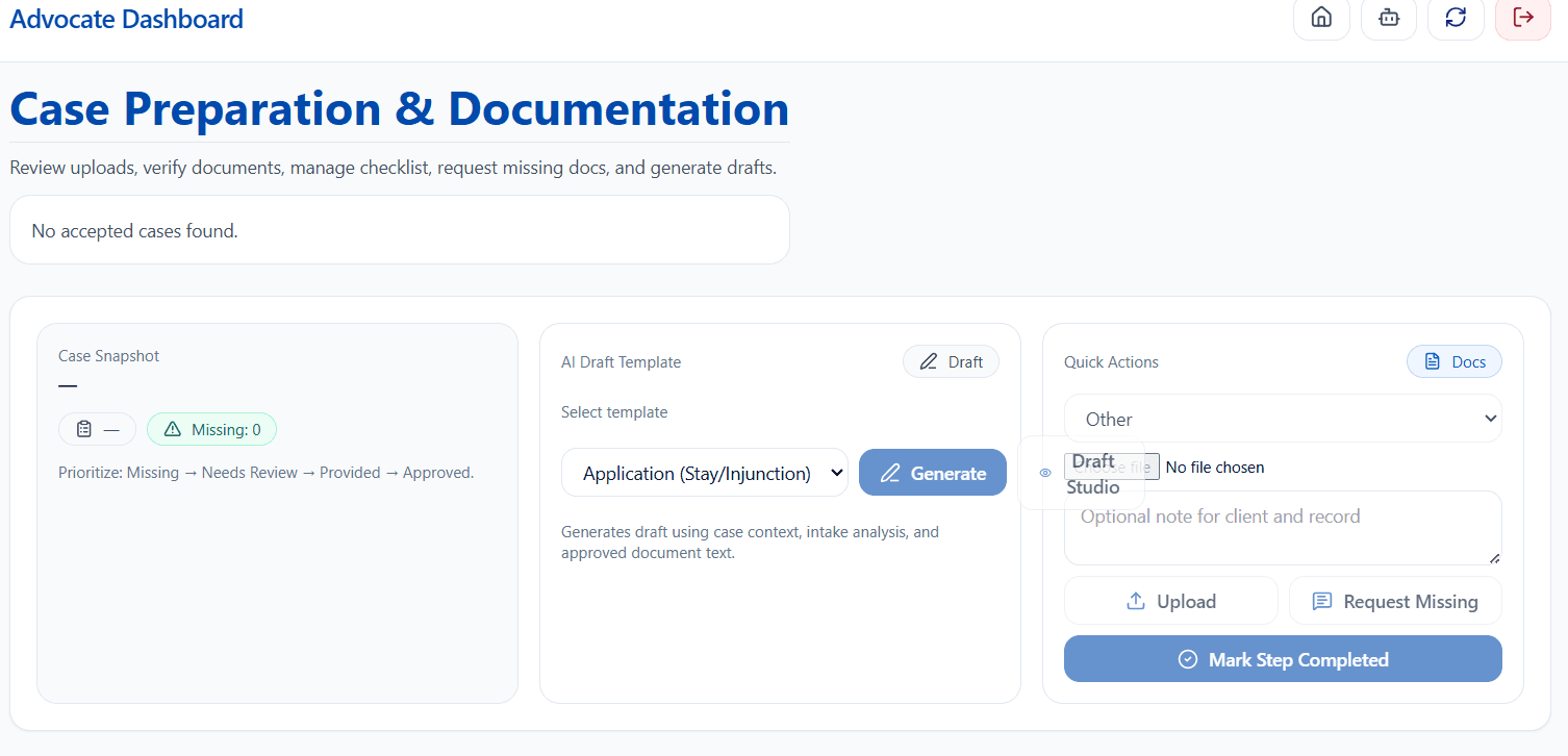Insafdaar - AI-Driven Legal Case Management System screenshot 4