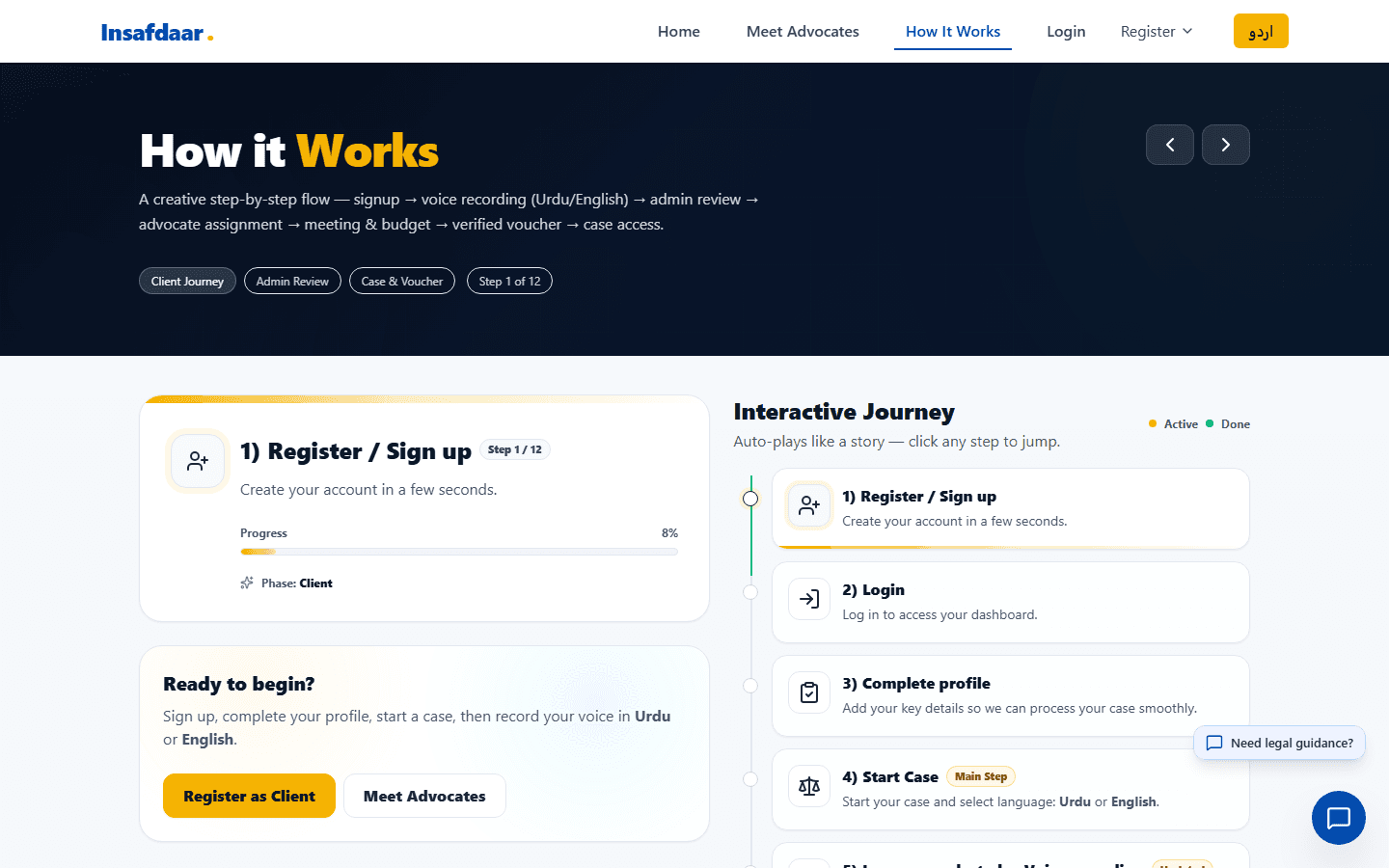 Insafdaar - AI-Driven Legal Case Management System screenshot 5
